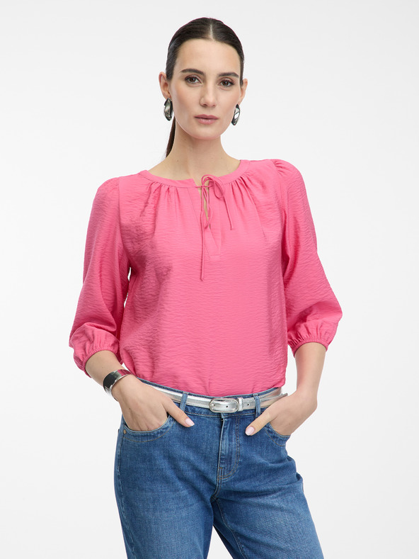 Orsay Ružičasta bluza s tročetvrtinskim rukavima za žene ORSAY