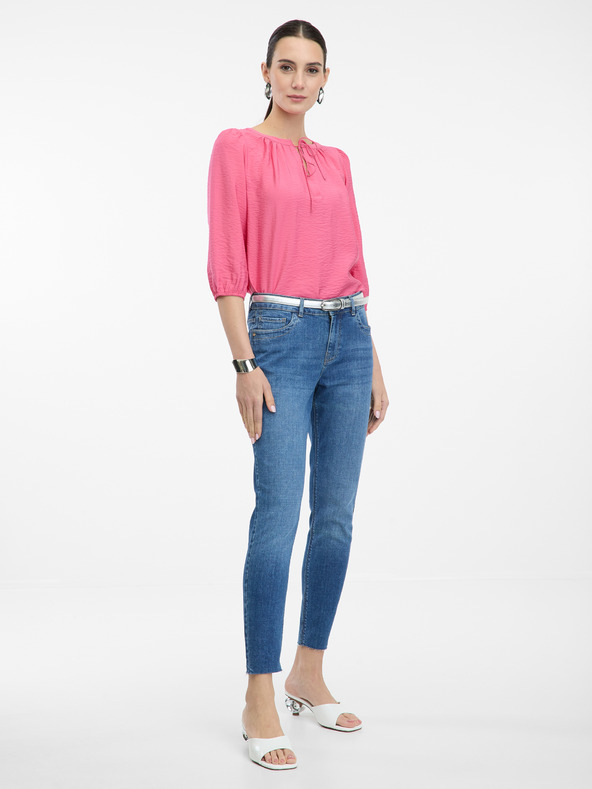 Orsay Ružičasta bluza s tročetvrtinskim rukavima za žene ORSAY