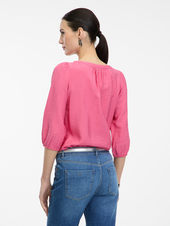 Orsay Ružičasta bluza s tročetvrtinskim rukavima za žene ORSAY