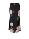 Orsay Crna midi suknja s cvjetnim uzorkom za žene ORSAY