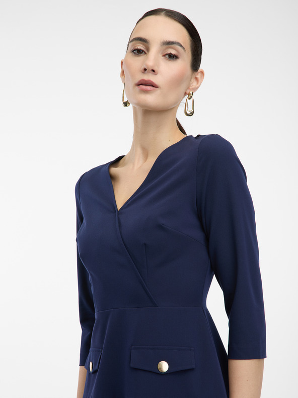 Orsay Tamno plava haljina do koljena za žene ORSAY