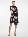 Orsay Crna cvjetna haljina do koljena za žene ORSAY