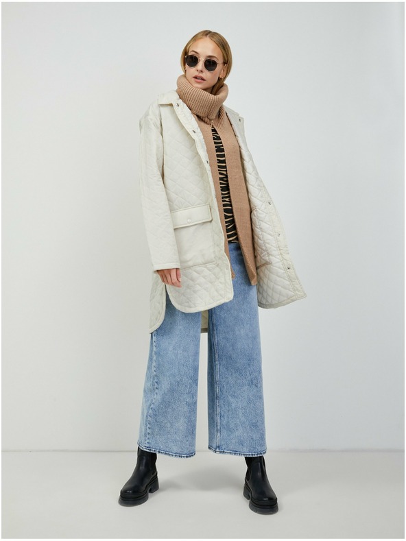 Orsay Bež-crna majica sa životinjskim uzorkom ORSAY