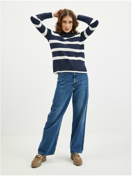 Orsay Bijelo-plavi ženski prugasti pulover ORSAY