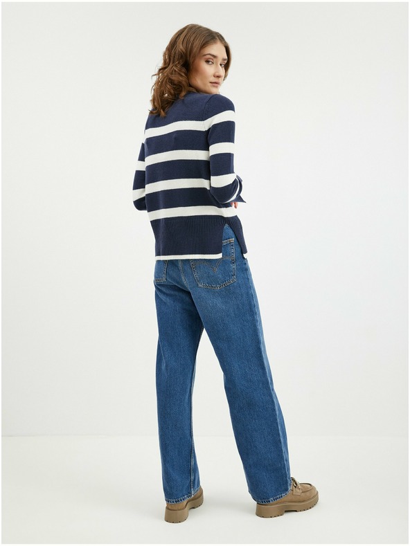 Orsay Bijelo-plavi ženski prugasti pulover ORSAY