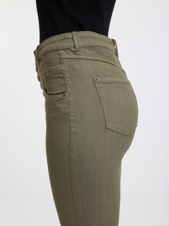 Orsay Kaki ženske traperice uskog kroja ORSAY