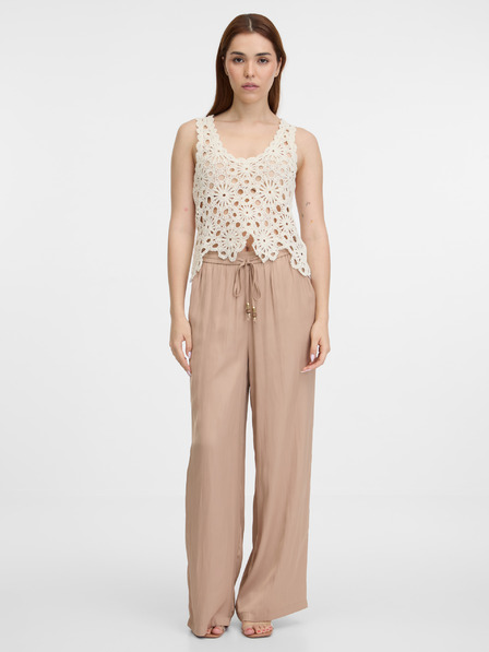 Orsay Bež ženske široke hlače ORSAY