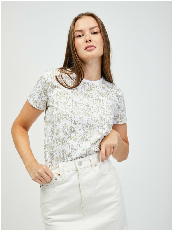 Orsay Bež-bijela majica sa životinjskim uzorkom ORSAY