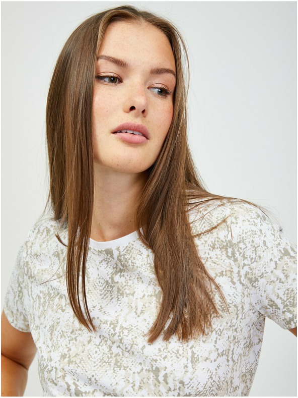 Orsay Bež-bijela majica sa životinjskim uzorkom ORSAY