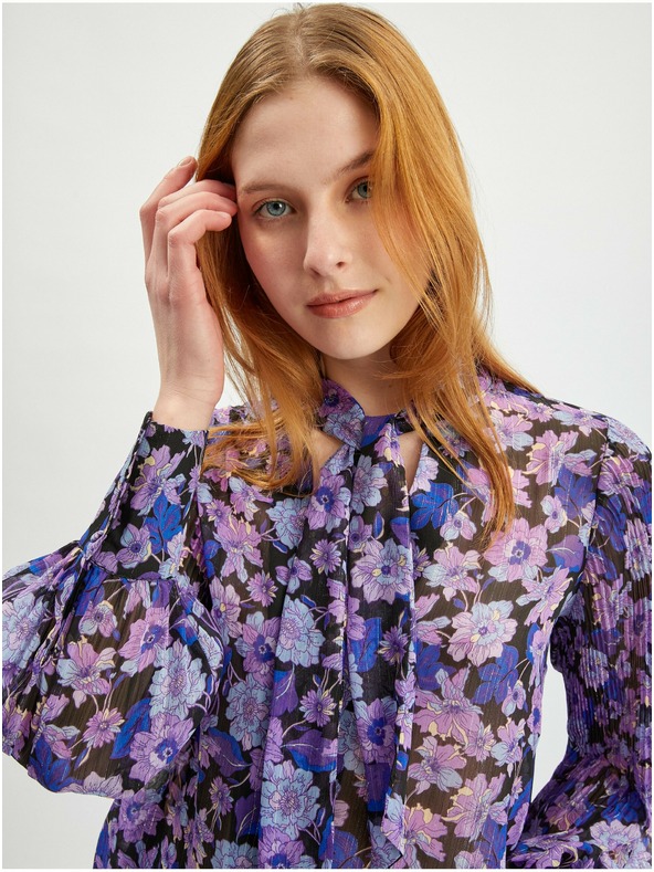 Orsay Ljubičasta ženska cvjetna bluza ORSAY