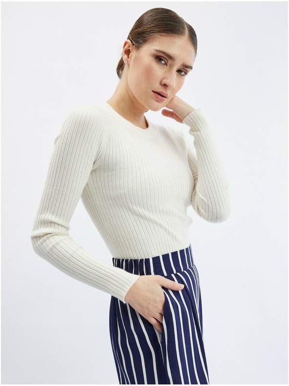 Orsay Tamnoplave ženske prugaste suknja-hlače ORSAY