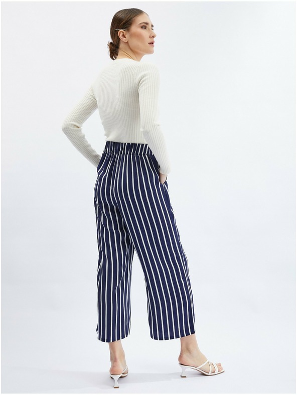 Orsay Tamnoplave ženske prugaste suknja-hlače ORSAY