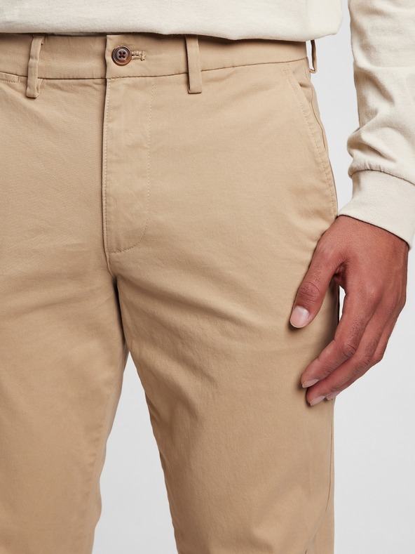 GAP Khaki slim fit hlače GapFlex GAP