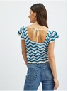 Orsay Plavo-bijela ženska pletena majica s uzorkom ORSAY