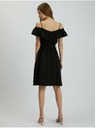 Orsay Crna ženska haljina s primjesom lana ORSAY