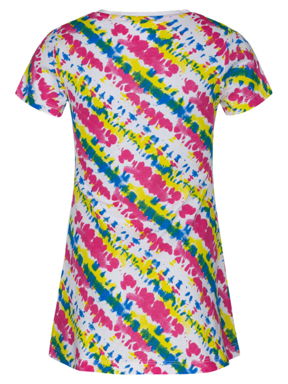 Loap Ružičasto bijela djevojačka haljina s uzorkom LOAP Bestona