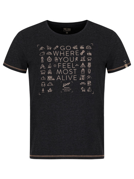 Loap Black LOAP Alexus muška majica s uzorkom