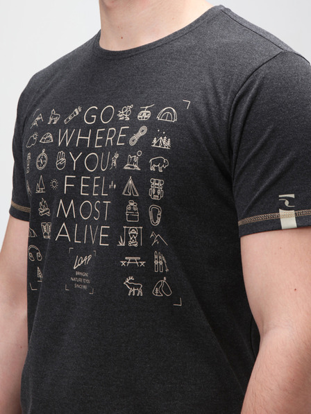 Loap Black LOAP Alexus muška majica s uzorkom