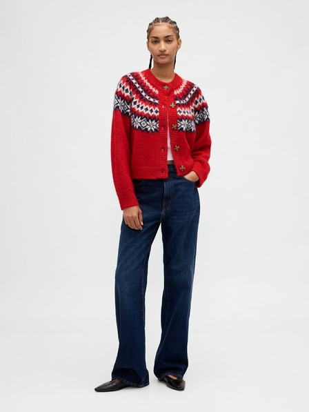 GAP Oversize kardigan Fair Isle s primjesom vune GAP