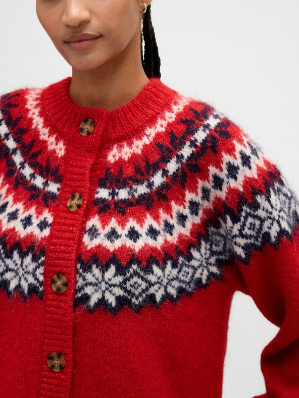 GAP Oversize kardigan Fair Isle s primjesom vune GAP