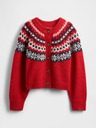 GAP Oversize kardigan Fair Isle s primjesom vune GAP