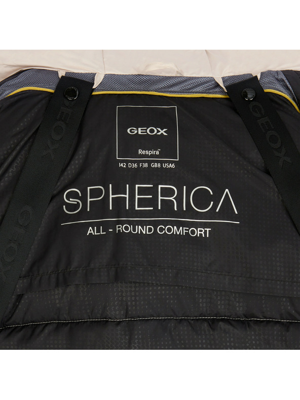 Geox Krem pernata jakna Geox Spherica