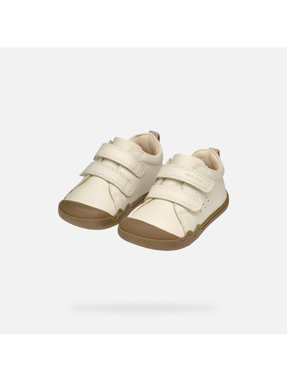 Geox Bijele barefoot cipele za prve korake za djevojčice Geox Steppieup Girl