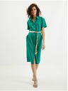 Orsay Zelena ženska lanena haljina ORSAY