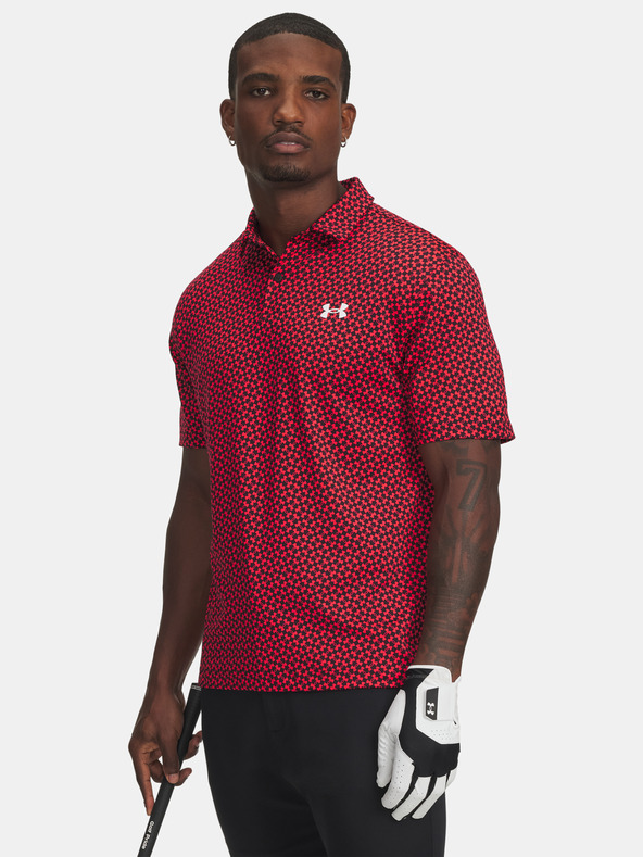 Under Armour Muška majica Under Armour UA T2G Printed Polo-RED