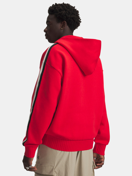 Under Armour Muški pulover Under Armour UA Icon Heavy Rib FZ-RED