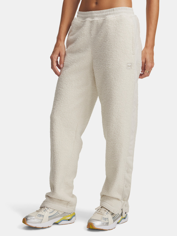 Under Armour Ženske sportske hlače Under Armour UA High Pile Fleece Pants-WHT