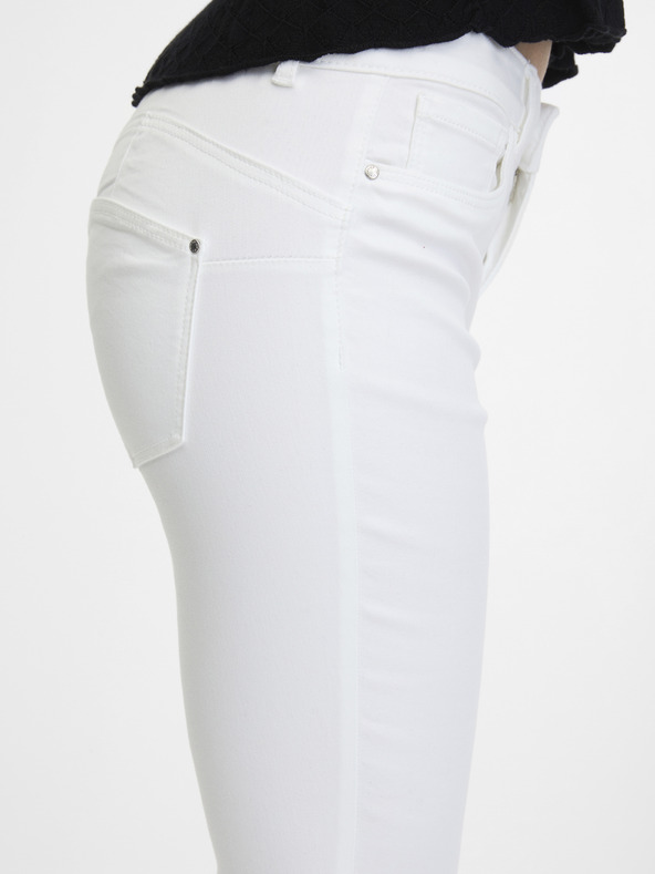 Orsay Bijele ženske traperice uskog kroja ORSAY