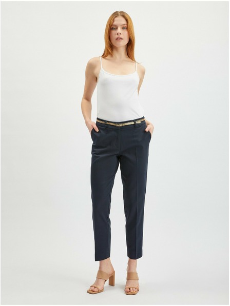 Orsay Tamnoplave ženske chino hlače s remenom ORSAY