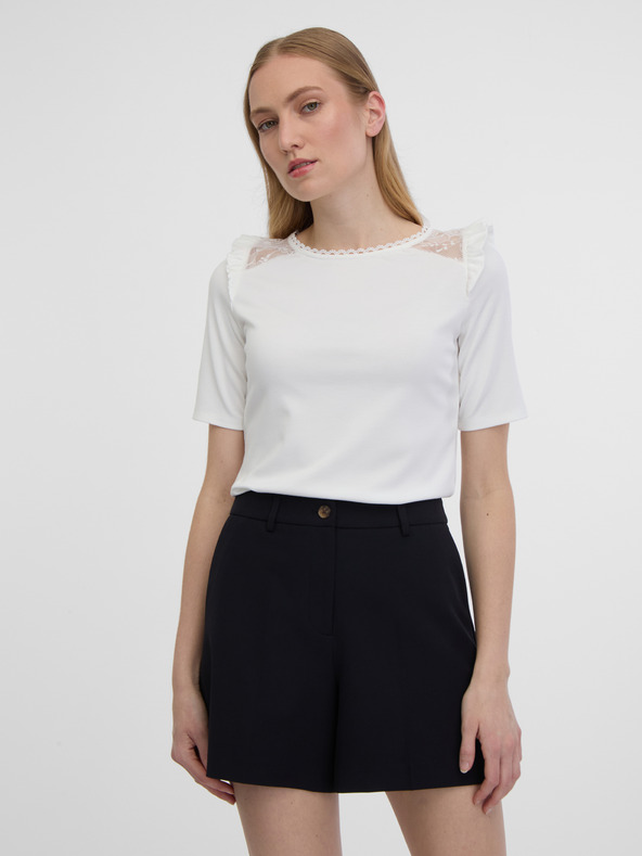 Orsay Bijela ženska majica s prorezom na leđima ORSAY