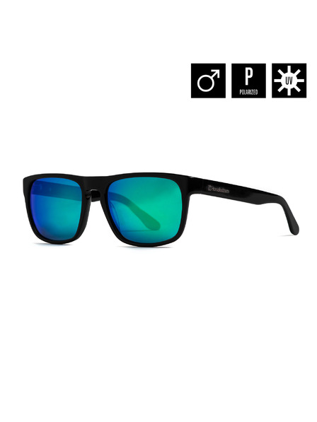 Horsefeathers Sunčane naočale Keaton - gloss black/mirror green