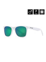 Horsefeathers Sunčane naočale Foster - gloss white/mirror green