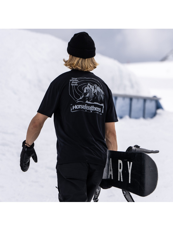 Horsefeathers Majica Shank - crna