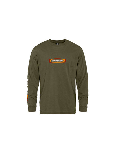 Horsefeathers Majica Raceway LS - burnt olive