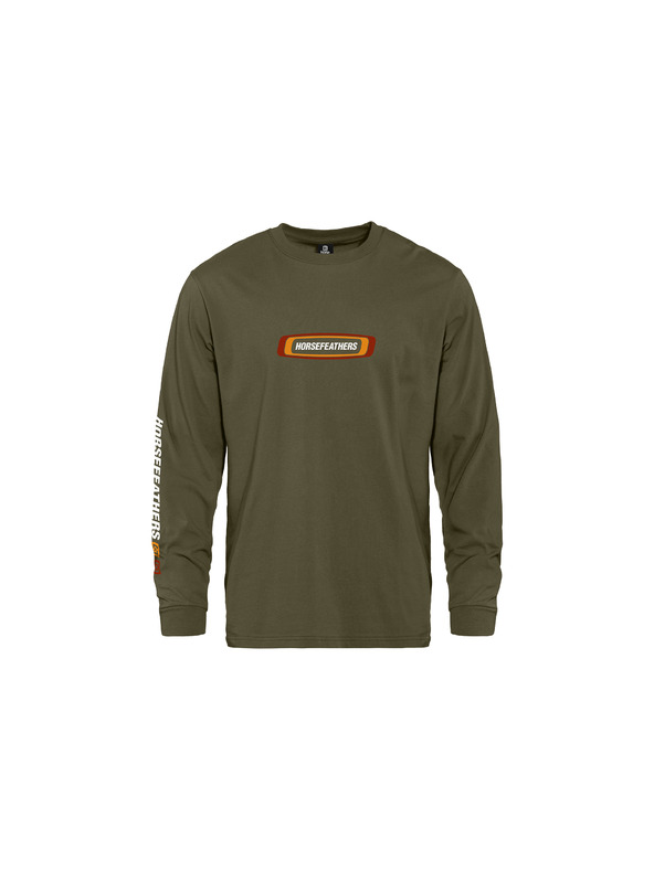 Horsefeathers Majica Raceway LS - burnt olive