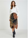 Orsay Crno-smeđa ženska suknja srednje duljine s uzorkom ORSAY