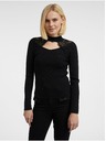 Orsay Crni ženski lagani džemper sa čipkom ORSAY
