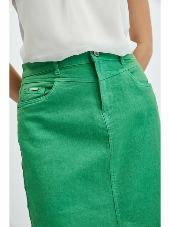 Orsay Zelena ženska suknja od trapera ORSAY