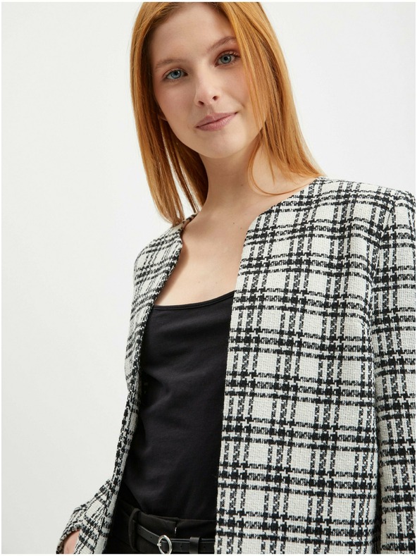 Orsay Crno-bijeli ženski sako na kockice ORSAY