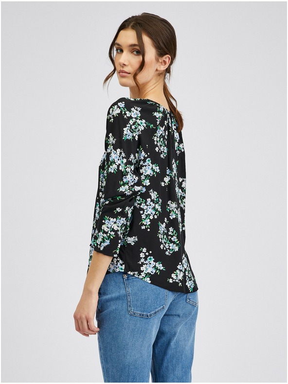 Orsay Crna ženska bluza cvjetnog uzorka ORSAY