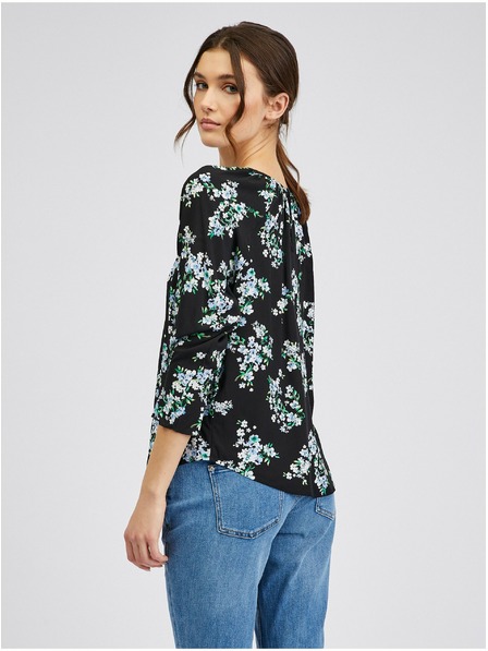 Orsay Crna ženska bluza cvjetnog uzorka ORSAY