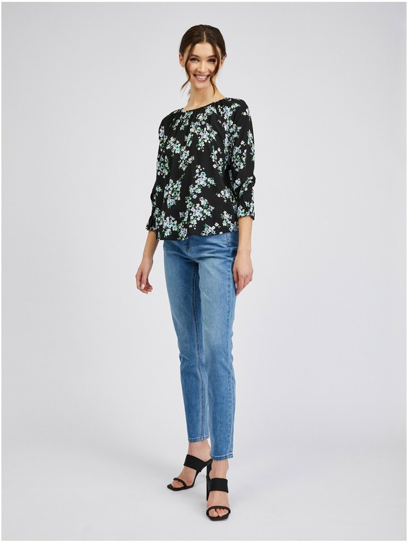 Orsay Crna ženska bluza cvjetnog uzorka ORSAY