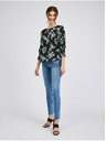 Orsay Crna ženska bluza cvjetnog uzorka ORSAY