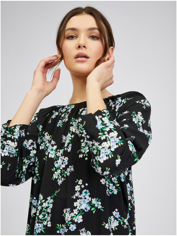 Orsay Crna ženska bluza cvjetnog uzorka ORSAY