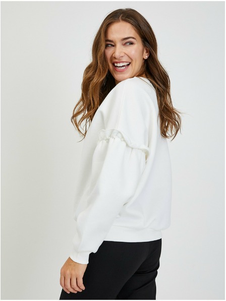 Orsay Bijela ženska predimenzionirana sportska majica i balon-rukavima