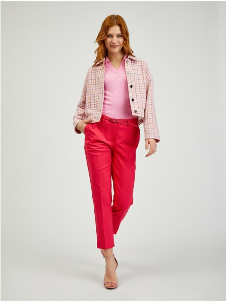Orsay Ružičasti ženski karirani sako ORSAY